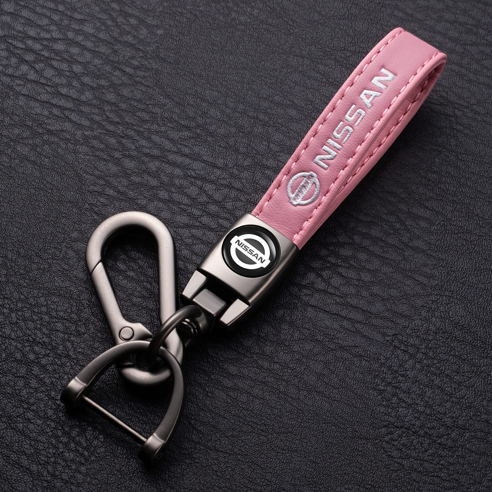 EULIX Nissan keychain with zinc-finish metal for a sleek, durable look.