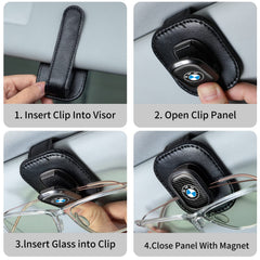 EULIX car visor organizer doubles as card clip for tickets