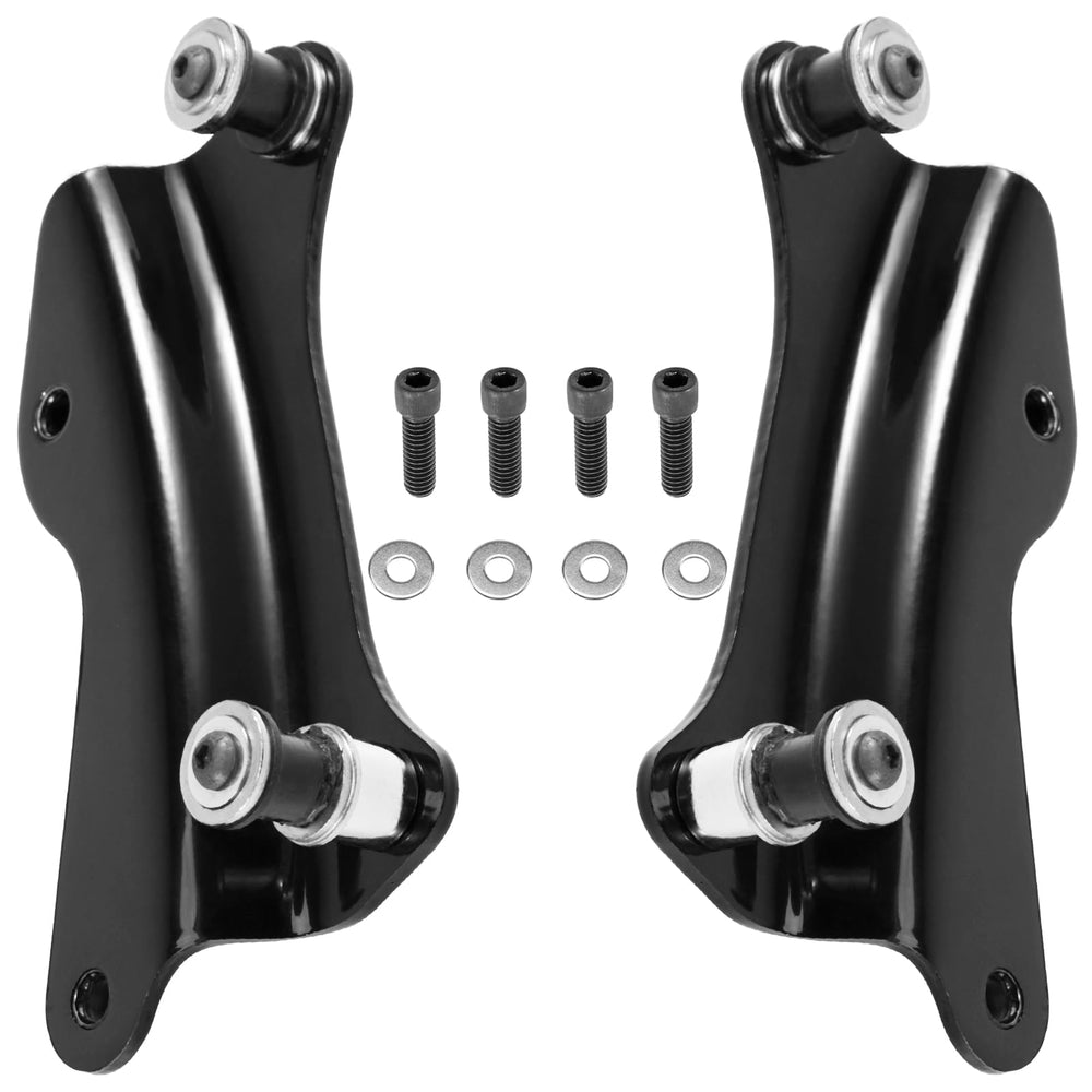 Eumti 4-point docking hardware kit close-up for quick-release sissy bar on Harley Touring