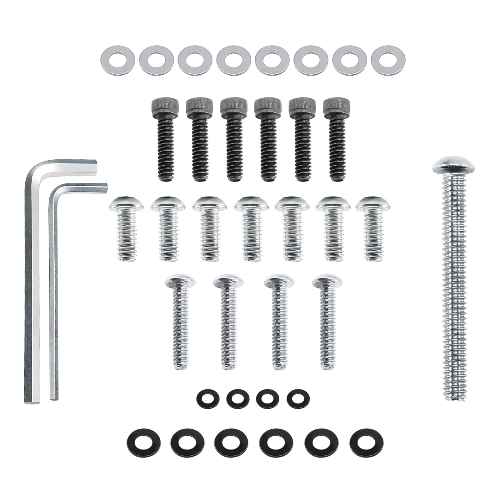 Eumti batwing fairing screws kit in stainless steel for Harley touring