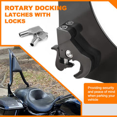 Eumti passenger backrest padding in PU leather provides water resistance and durable comfort.