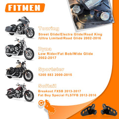 Eumti Harley Street Glide lowering kit at 2 inch drop enhances control and clearance