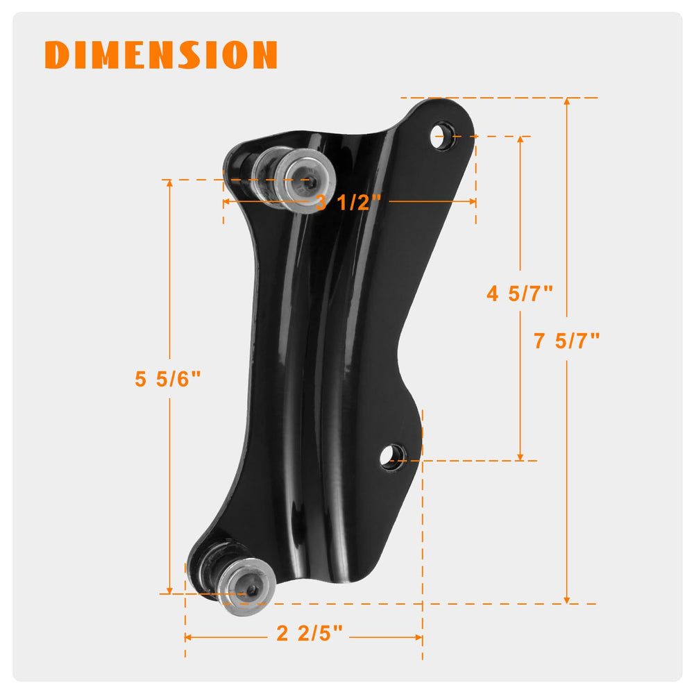 Eumti Road Glide docking kit with fender rail fitment detail