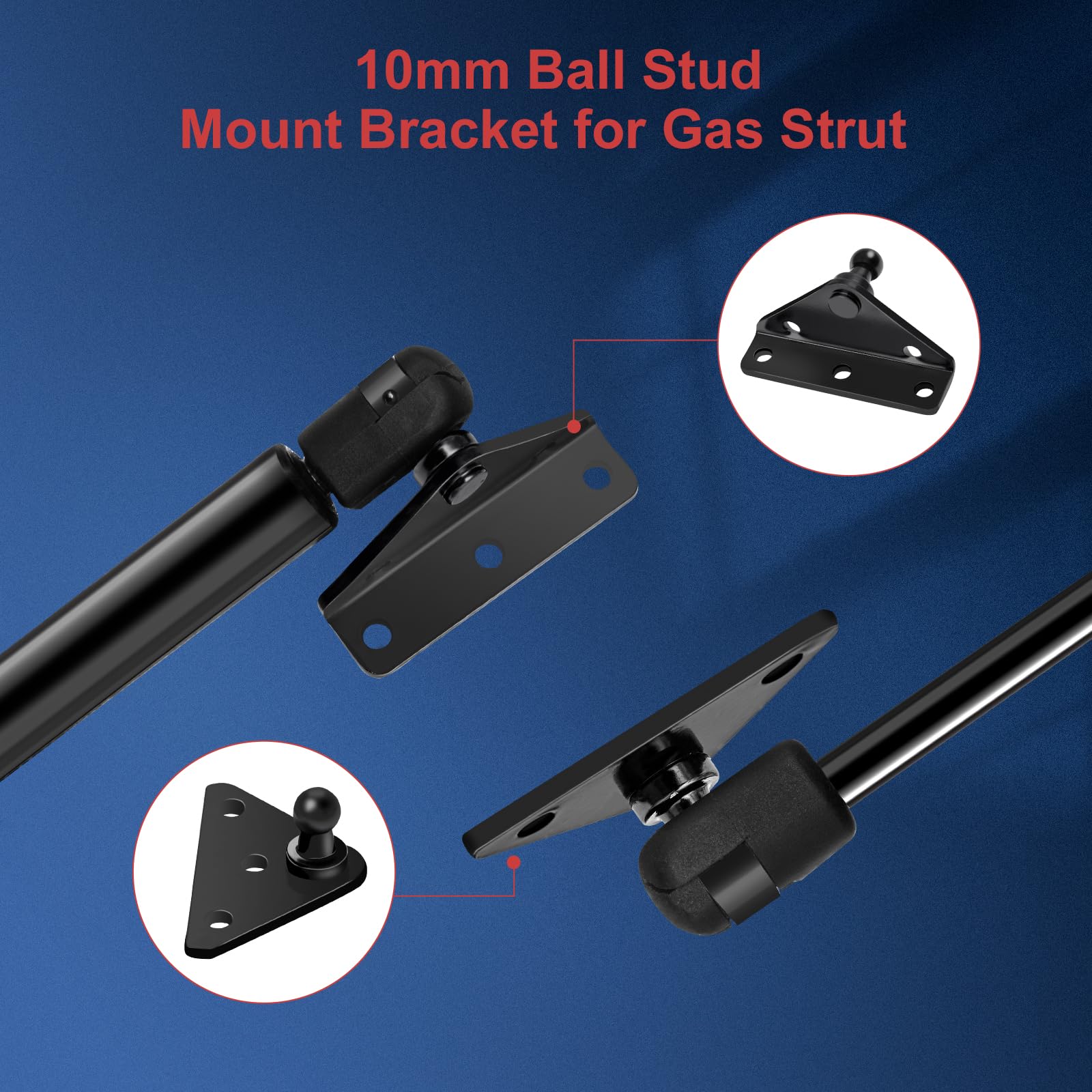 Brackets and screws included for secure multi‑point mounting