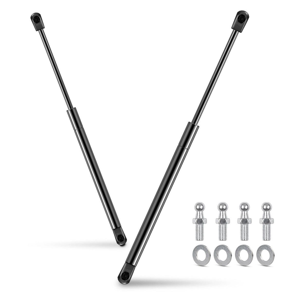 Euplokeer hood strut lift support front view for Subaru Legacy/Outback, smooth hood operation.