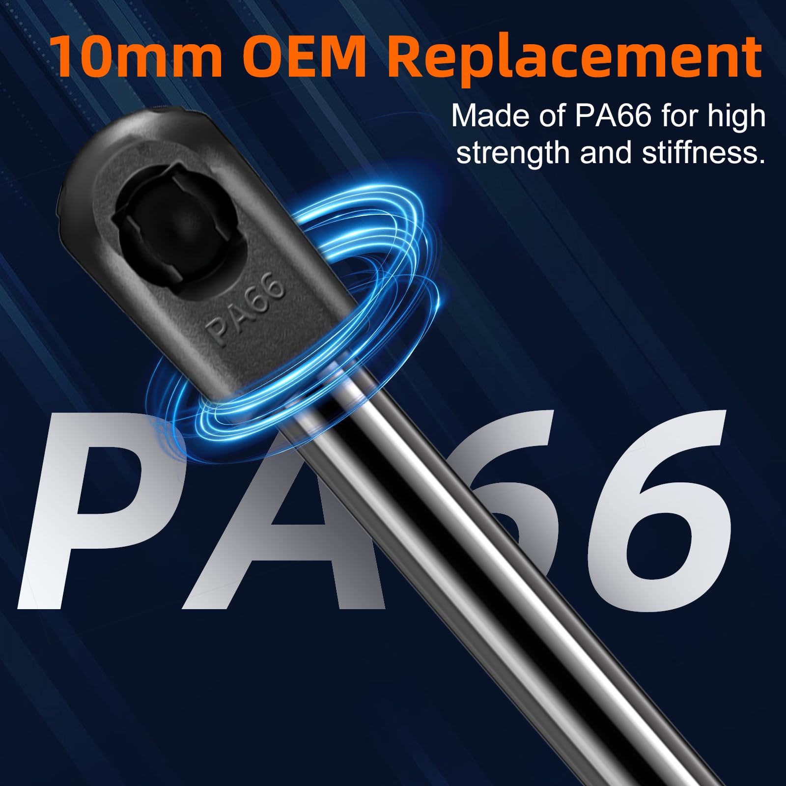 Euplokeer hood struts extended length 21.06 inches for precise fit.