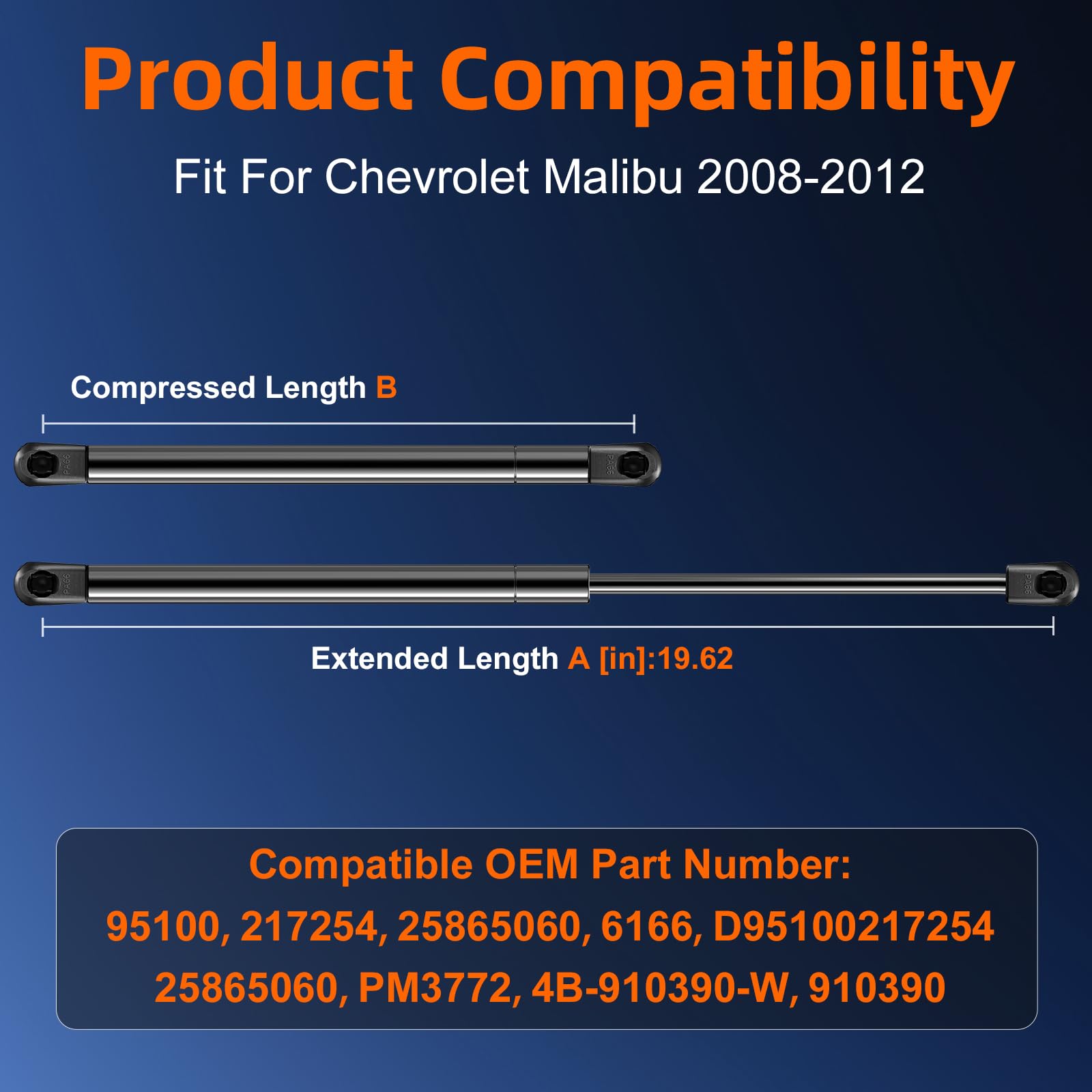Euplokeer Malibu hood lift strut demonstrates reliable bonnet support