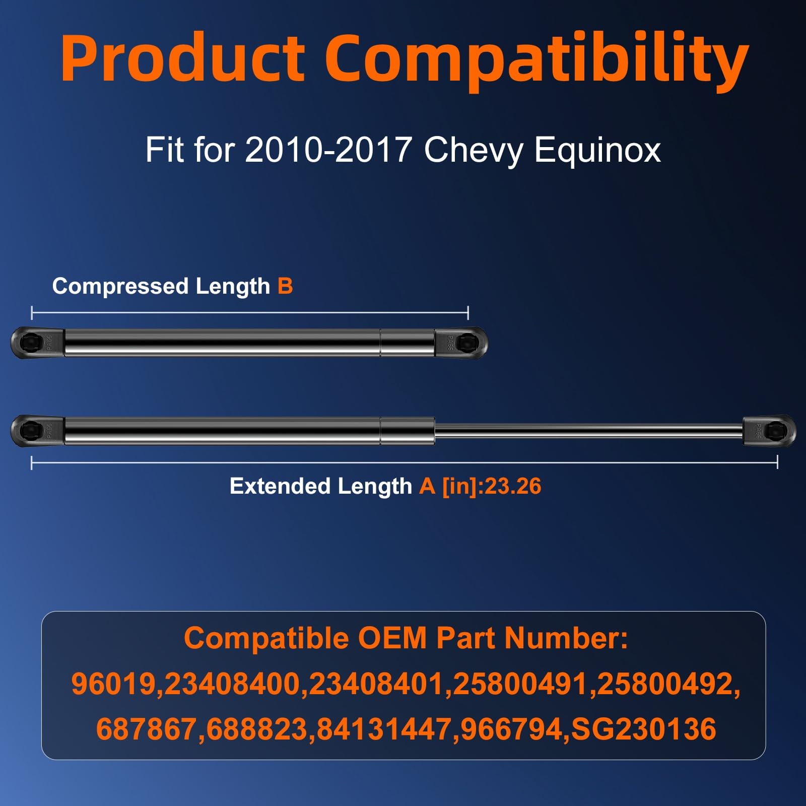 Euplokeer rear hatch struts install kit improves trunk reliability