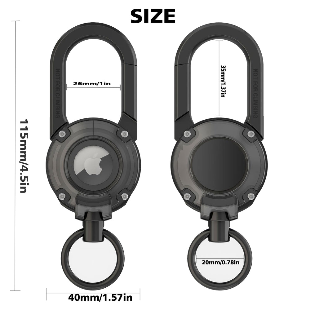 Eupterosaur AirTag protective case with 360° protection for the tracker.