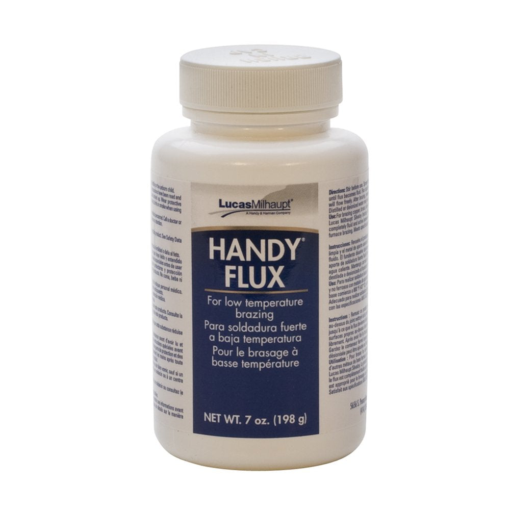 EUROTOOL Handy Flux 7 oz jar with brush for easy soldering and oxide removal.