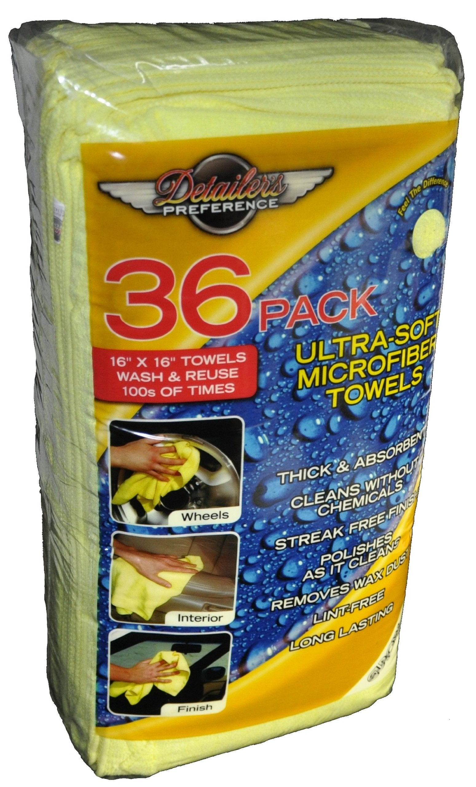 Bright yellow hue of Eurow towels helps visibility during tasks.