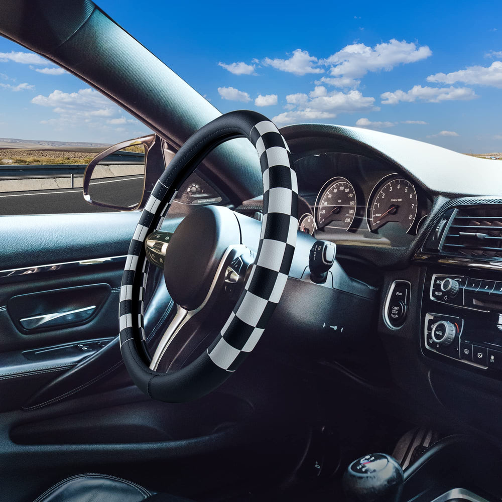 Evankin steering wheel cover non-slip grip improves control during daily driving.