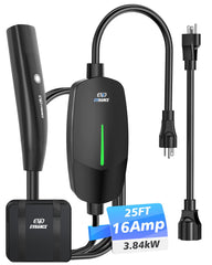 EVDANCE Level 1/2 charger front view for Tesla, compact home charging option.