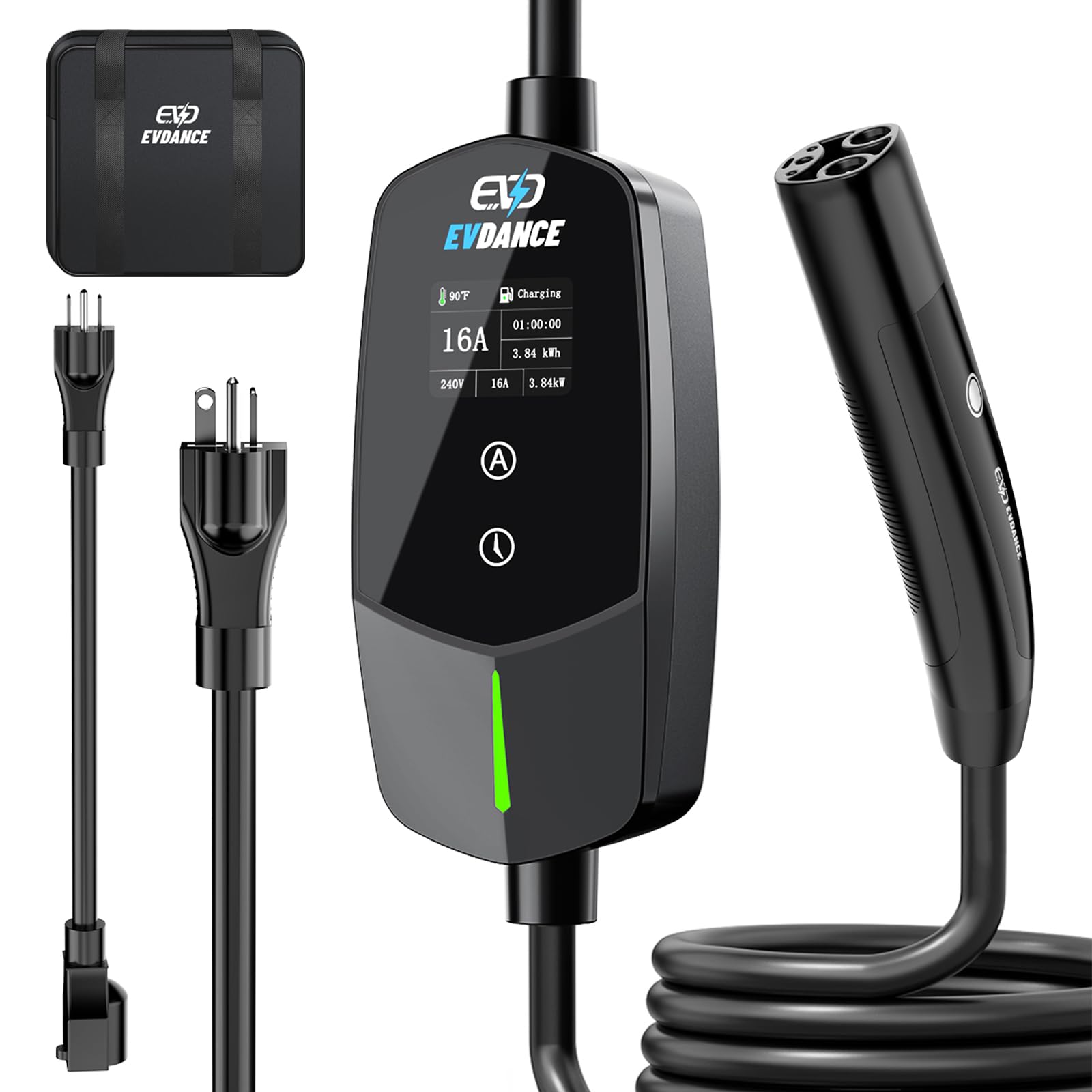 EVDANCE EV charger with Tesla NACS compatibility for all models