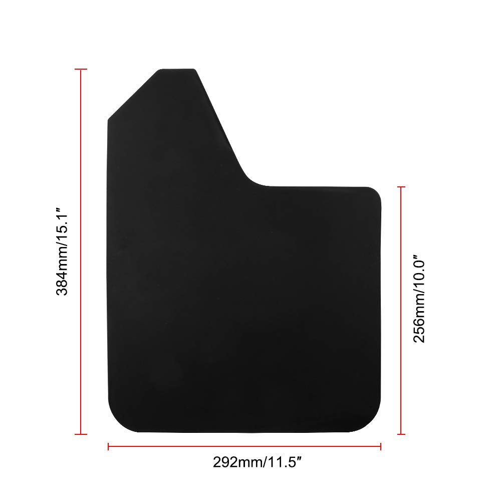 EVER universal mud flaps rear-left view keep cargo area cleaner.