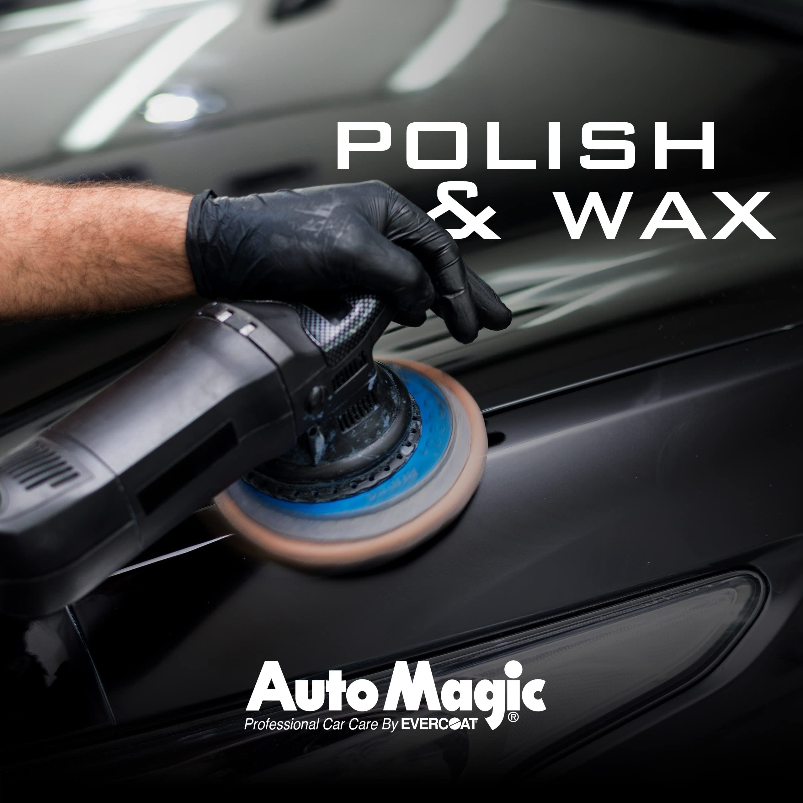 Evercoat Auto Magic Clay Magic on clear coat buffs contaminants away for a smooth finish.
