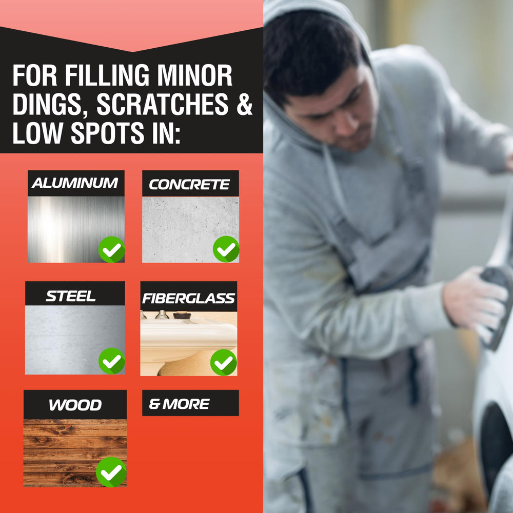 Evercoat Body Shop 105021 putty mixing yields smooth, consistent results