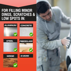 Evercoat Body Shop 105021 putty mixing yields smooth, consistent results