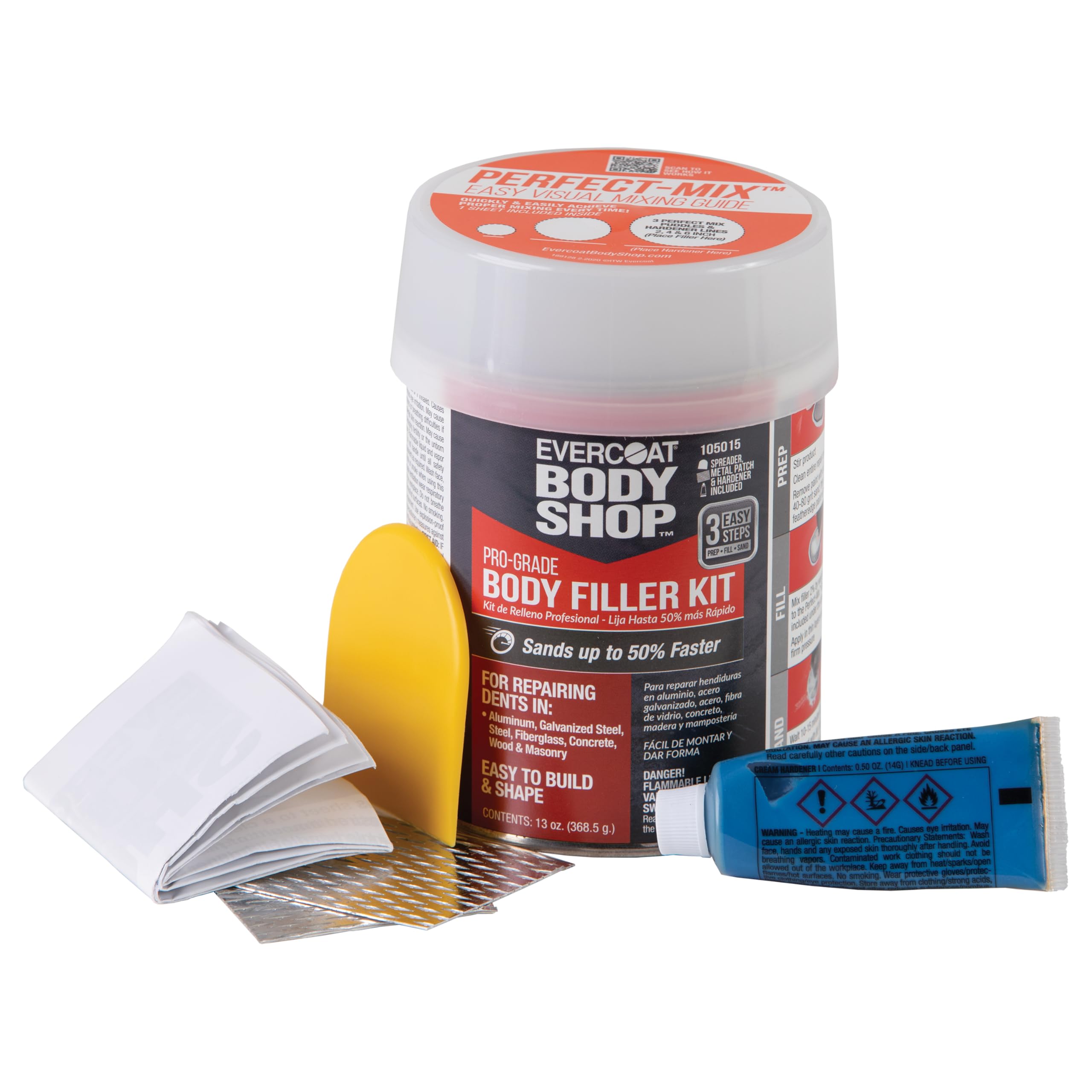Adhesion test on a metal surface demonstrates strong bonding potential of the product.