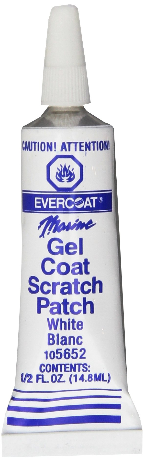 Evercoat gel coat scratch patch in white for quick surface repair on fiberglass.