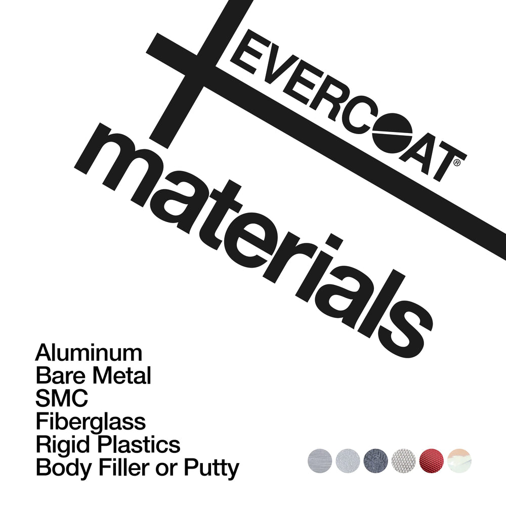 Evercoat Super Build 4:1 epoxy-like base on metal supports waterborne compatibility.