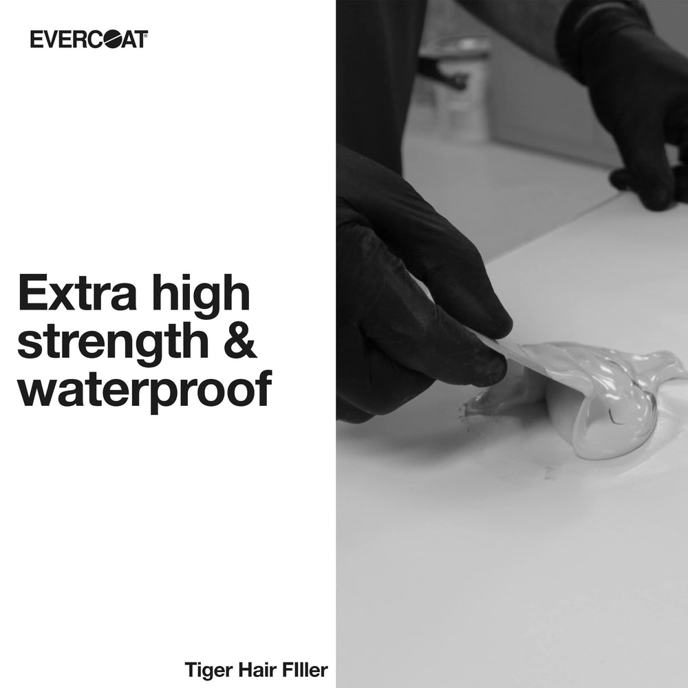 Tiger Hair long strand reinforcement bridging cracks in a repair