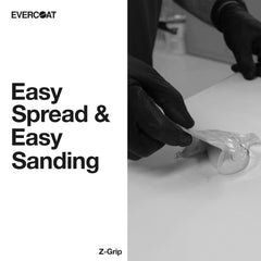 Evercoat Z-Grip applied to fiberglass for durable, smooth repairs.