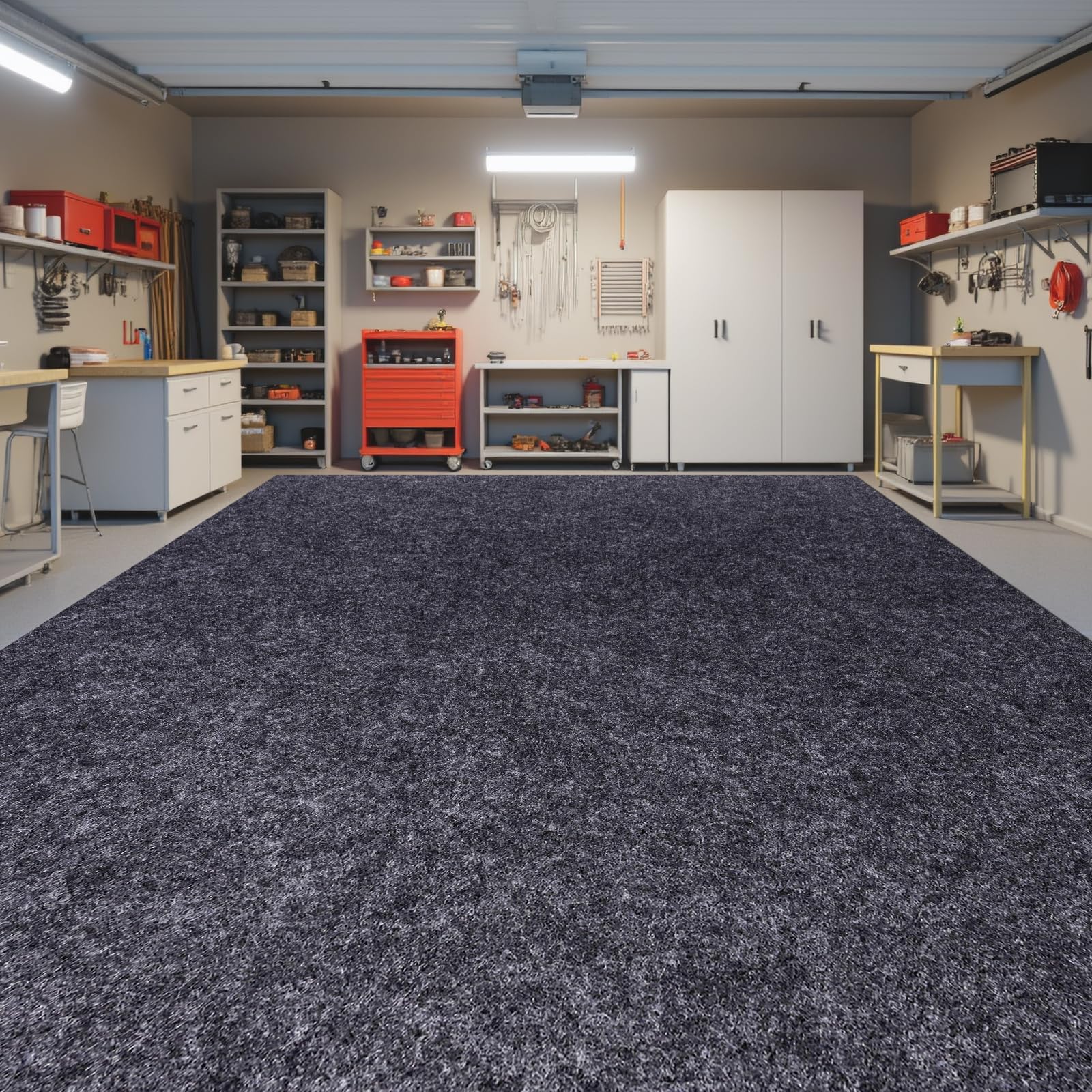 Evercomfy Garage Mat top layer close-up trapping oils and spills.