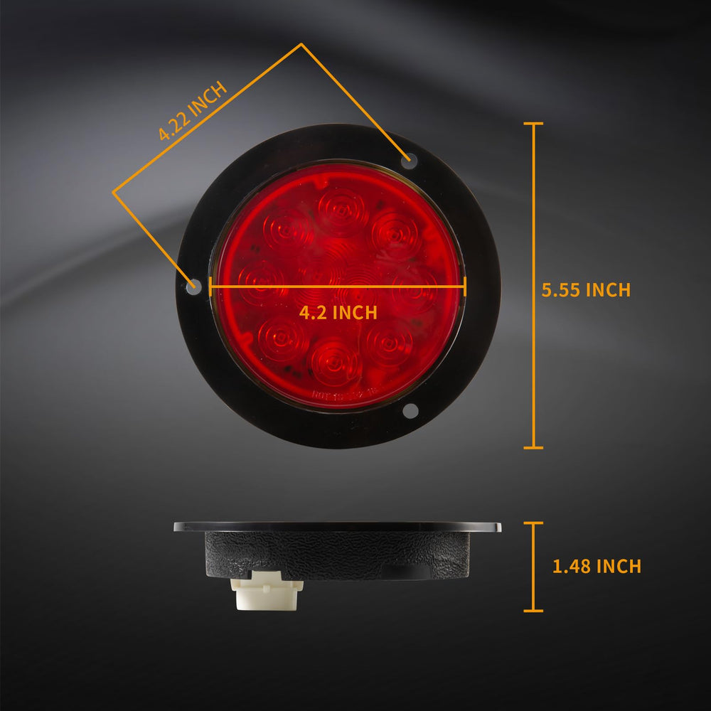 EVERESTHD 4-inch LED tail lamps provide brake and marker lighting.
