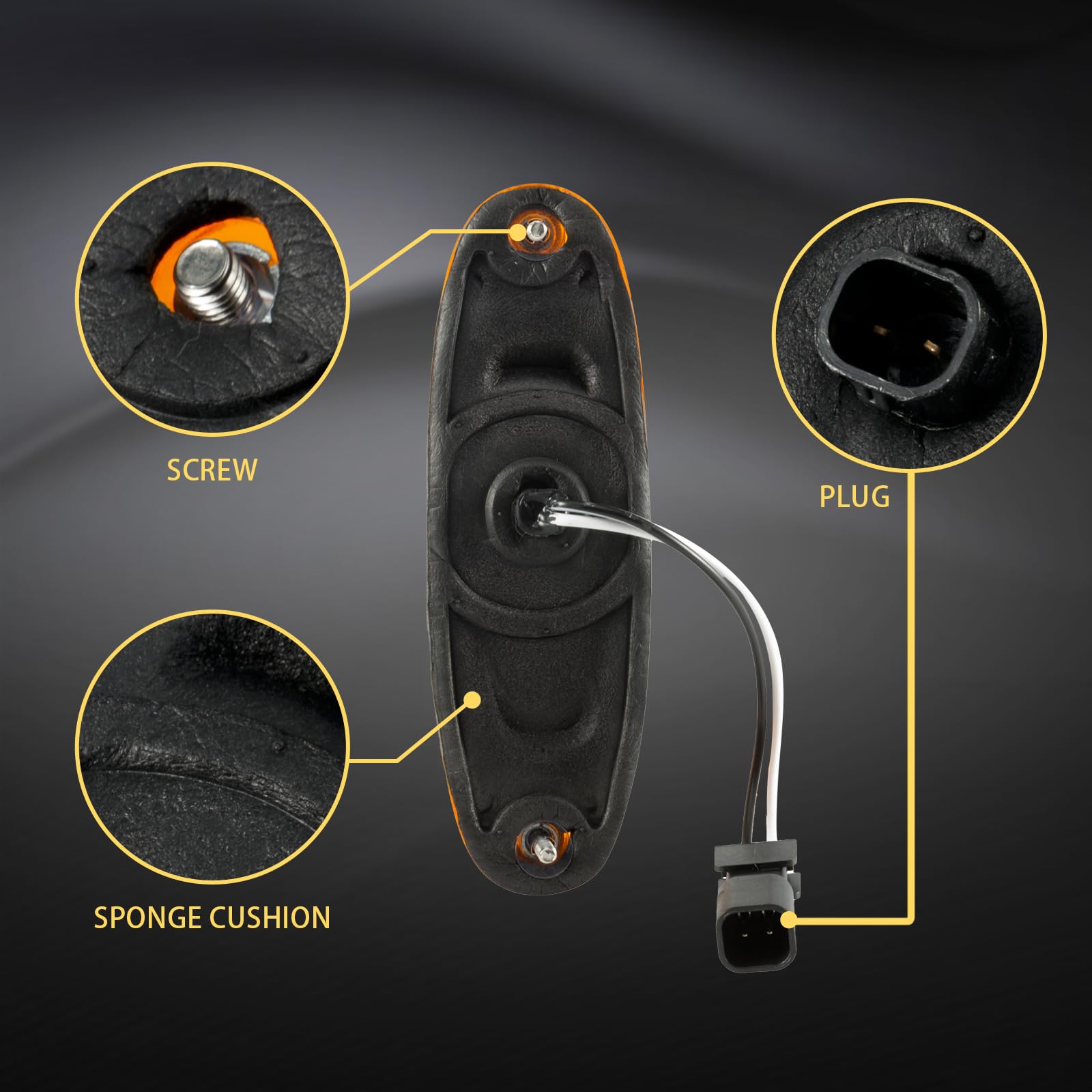 IP65 waterproof roof marker lights resist rain and snow for reliability.