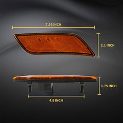 EVERESTHD Peterbilt 587 front fender right turn signal lamp, clear visibility