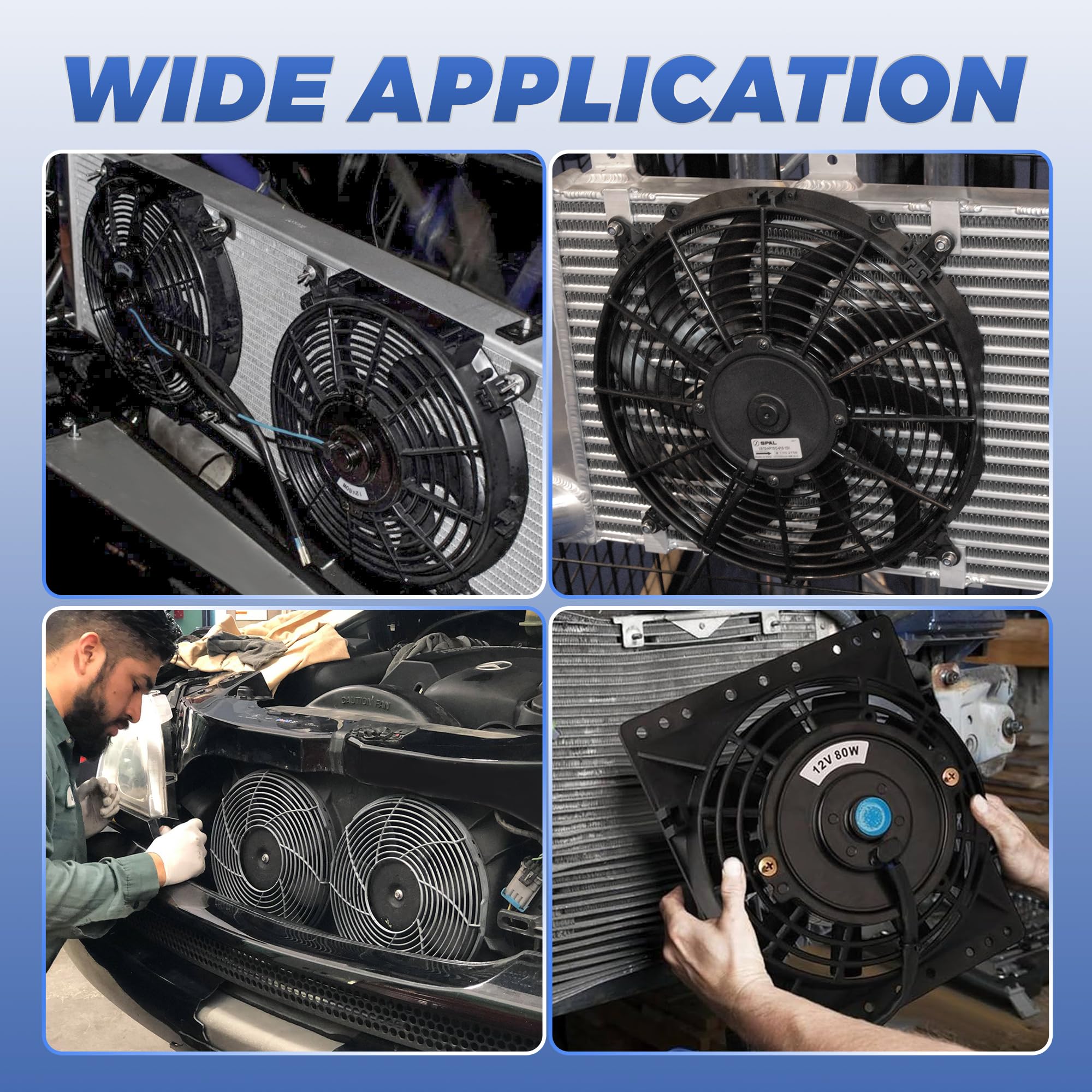 EVERESTWAY 12inch universal radiator cooling kit ready for installation.