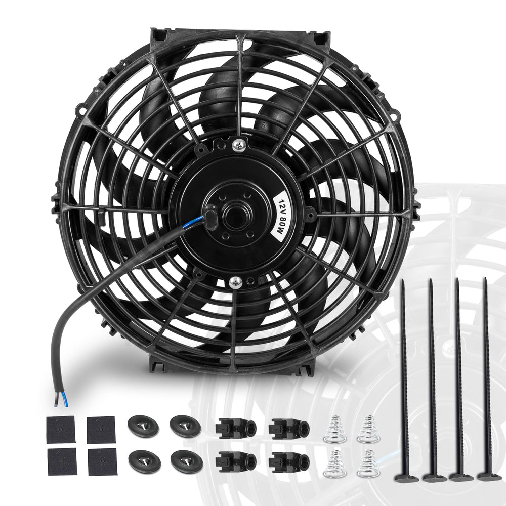 EVERESTWAY radiator fan 12inch front view for efficient engine cooling.