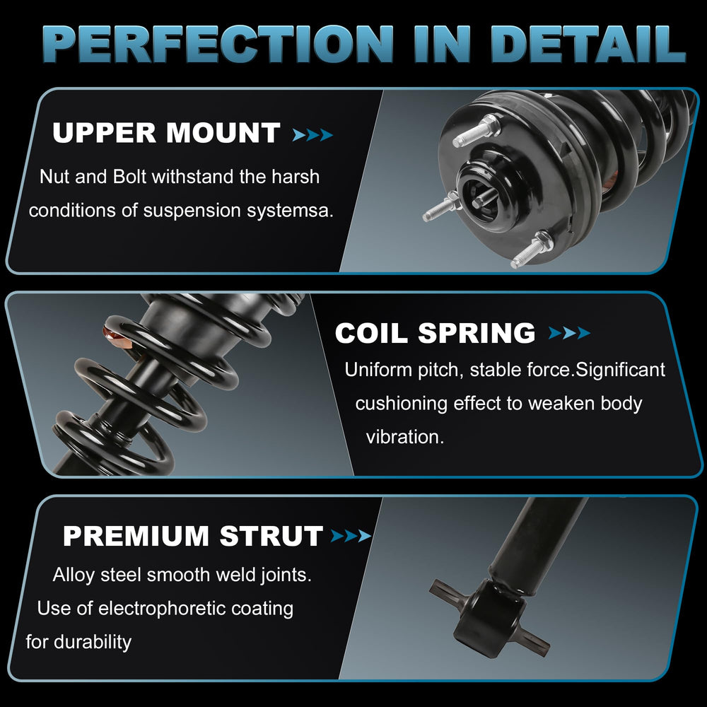 EVERESTWAY strut assembly coil spring and mount supports smooth damping
