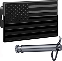 eVerHITCH American flag hitch cover front plate 5x3 inches, durable and weatherproof.