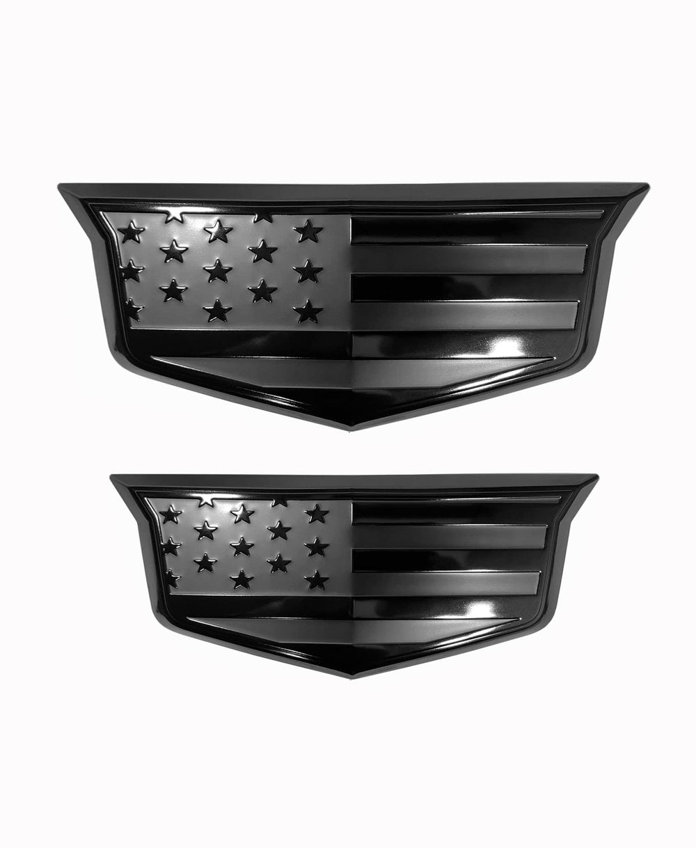 eVerHITCH American Flag overlay front emblem adds rugged style and corrosion resistance.