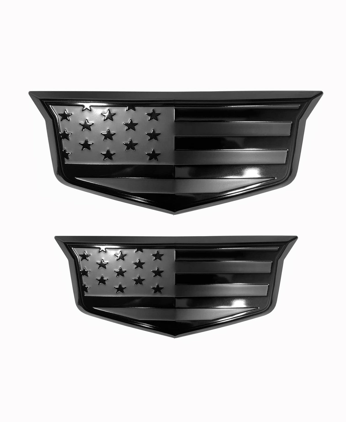 eVerHITCH American Flag overlay front emblem adds rugged style and corrosion resistance.