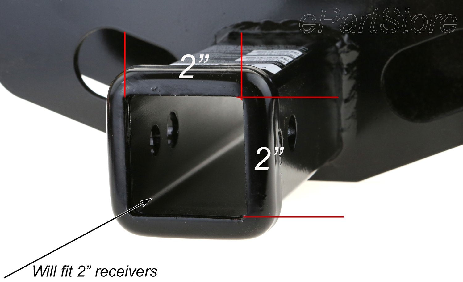 eVerHITCH anti-rattle pin hitch cover 2in keeps installation quiet and secure.