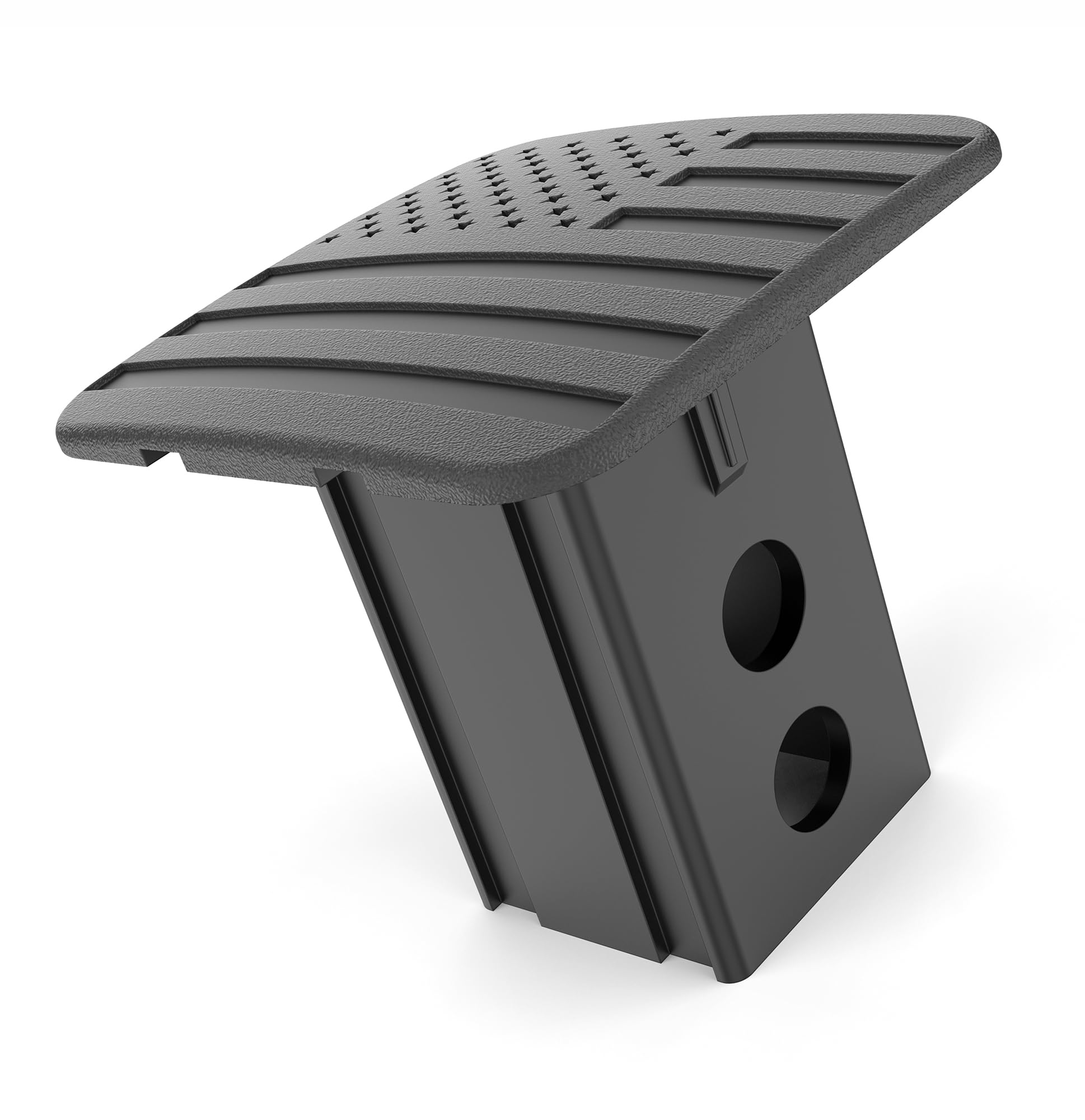 EverHITCH black rubber hitch cover provides durable, weatherproof protection for 2-inch receivers.
