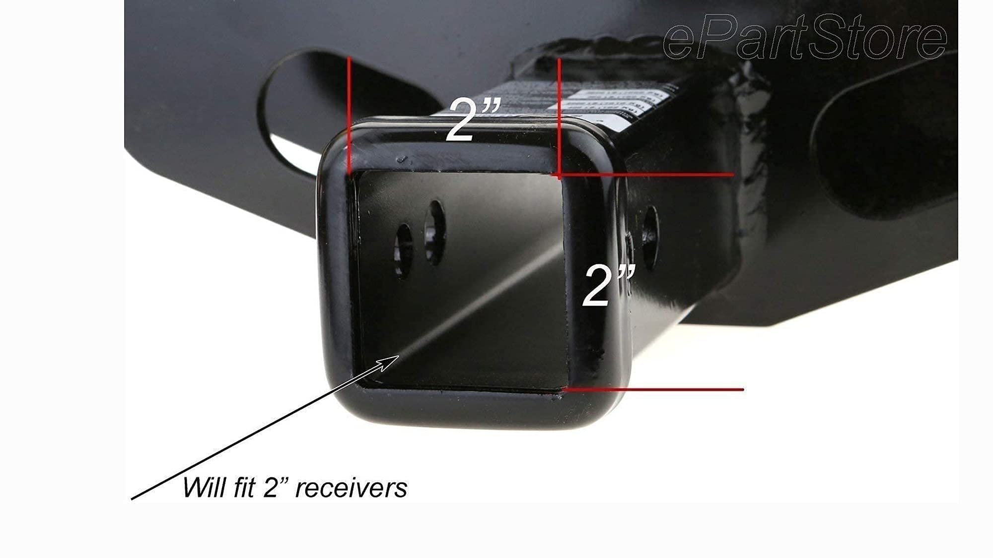 eVerHITCH weather-resistant finish keeps the hitch receiver cleaner over time.