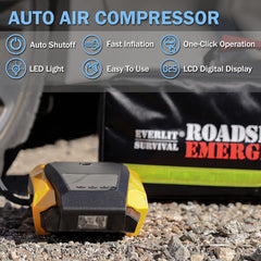 Everlit 12-foot jumper cables for reliable vehicle restart.