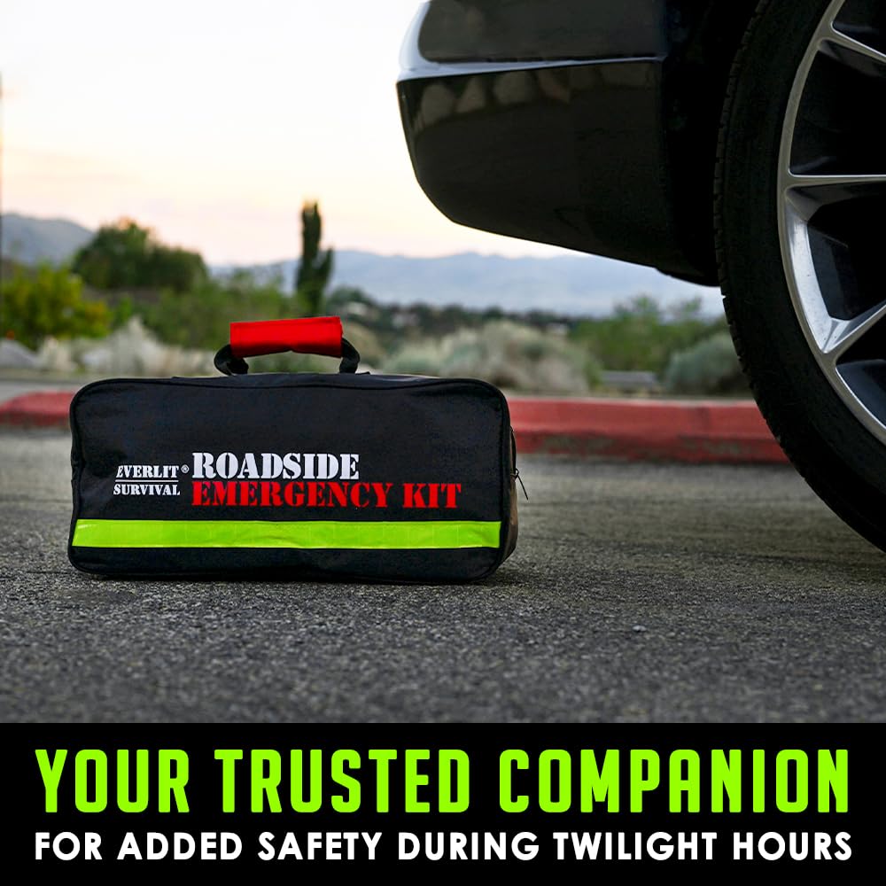 Everlit flashlight with focused beam for nighttime visibility.