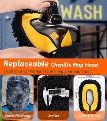 EVERRUSH chenille microfiber head delivers gentle, scratch-free cleaning