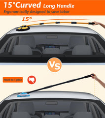 EVERRUSH extendable lightweight handle for easy reach of high surfaces