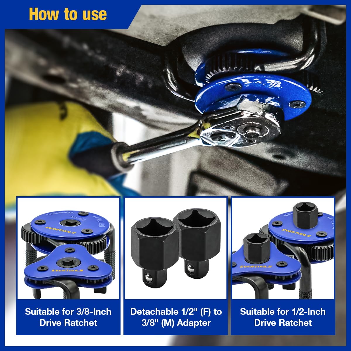 Evertools ergonomic design with contoured body and non-slip legs for comfortable use.