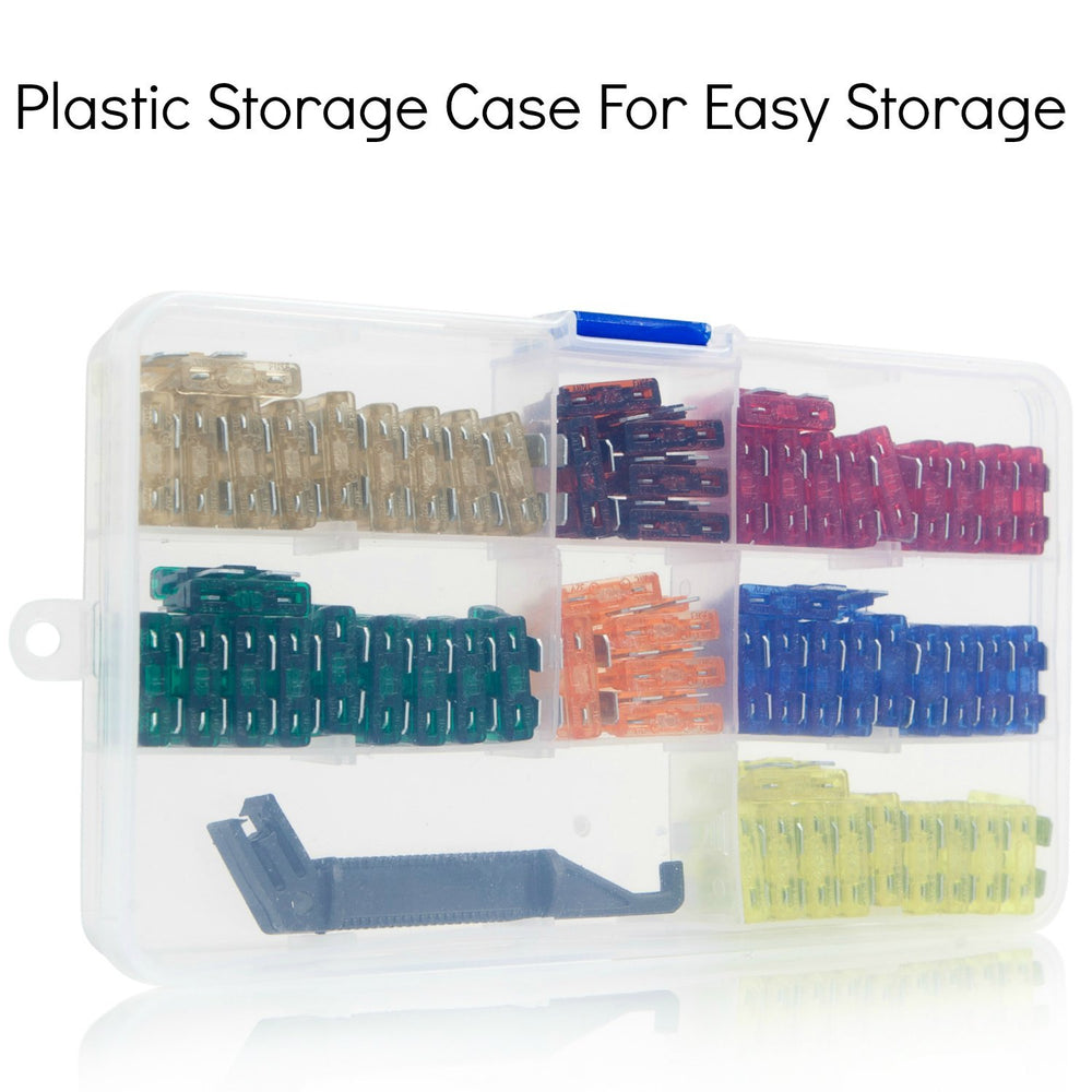 Color-coded fuse storage for quick amperage identification