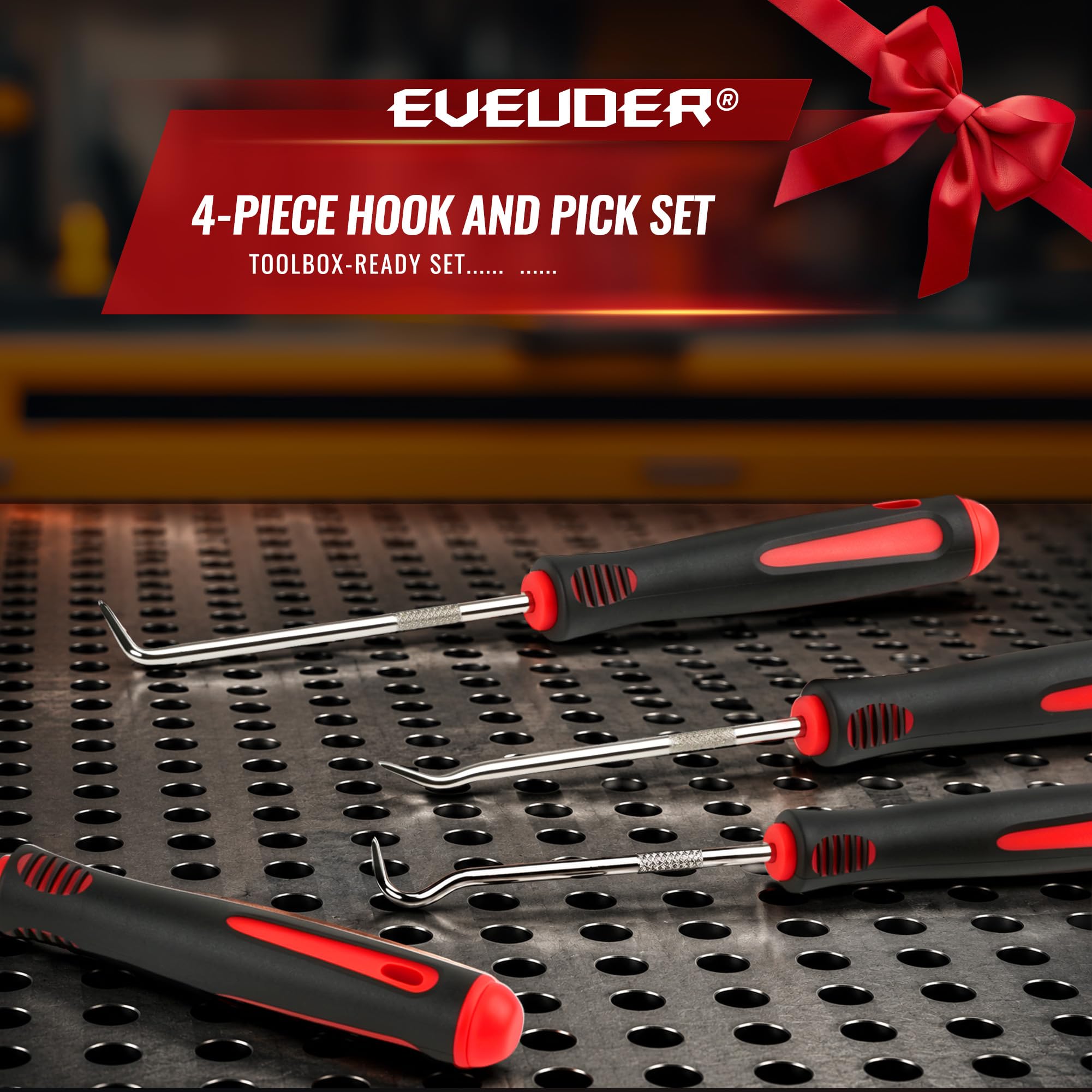 EVEUDER on a garage bench in lifestyle setting for mechanic use