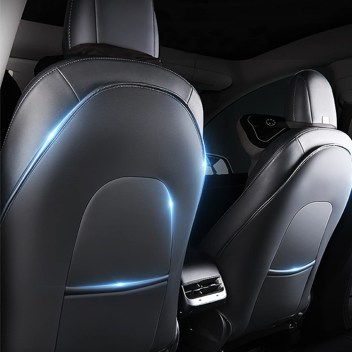 EVFITUS Tesla seat back protector kick mats shields rear seats from dirt and scuffs