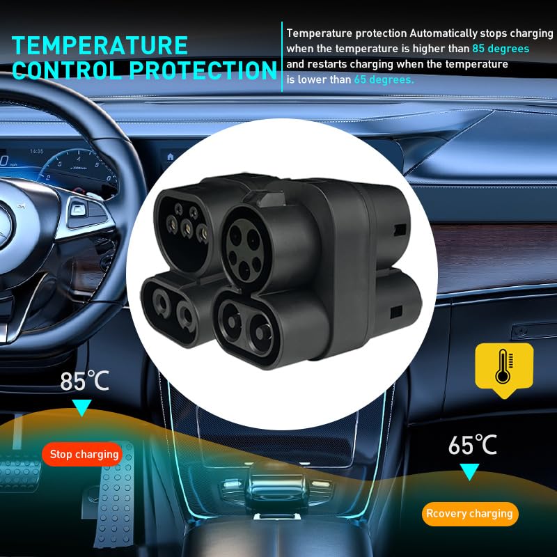 EVHIKING CCS1 to CCS2 adapter AC charging gun enables Type 1 compatibility.