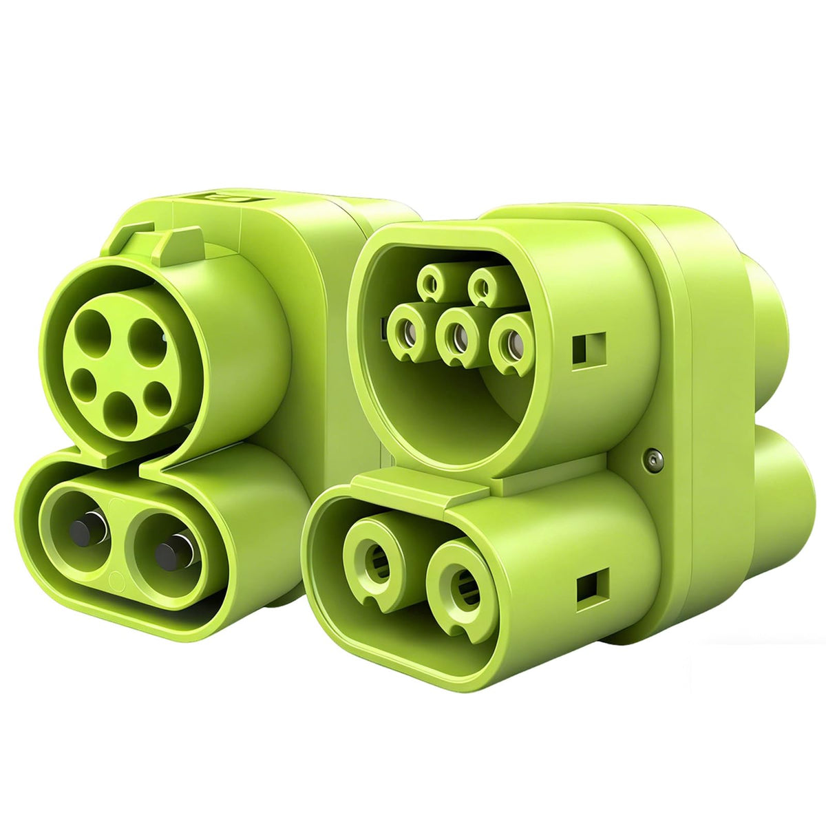 EVHIKING CCS1 to CCS2 adapter assembly for seamless cross-border EV charging.